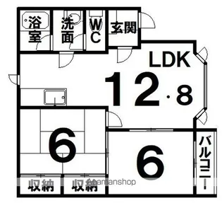 メゾンクレール【1階】の間取り